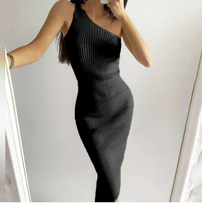 Women's Slim-fit Hip Knitwear Dress