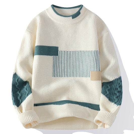 Fashion Colorblock Knitwear Winter