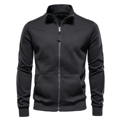 All-matching Men's Sports Contrast Color Casual Cardigan