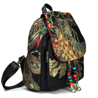 New female bag peacock embroidered bag