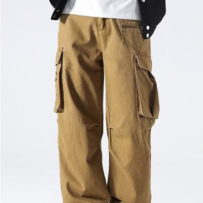 Men's Overalls Fashionable Casual Pants Straight-leg Pants