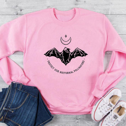 PROTECT OUR NIGHTLY PENDER Sweatshirt Funny Moon Star Graphic Hoodies 100% Cotton Protect Grunge Jumper Quote Art Outfits