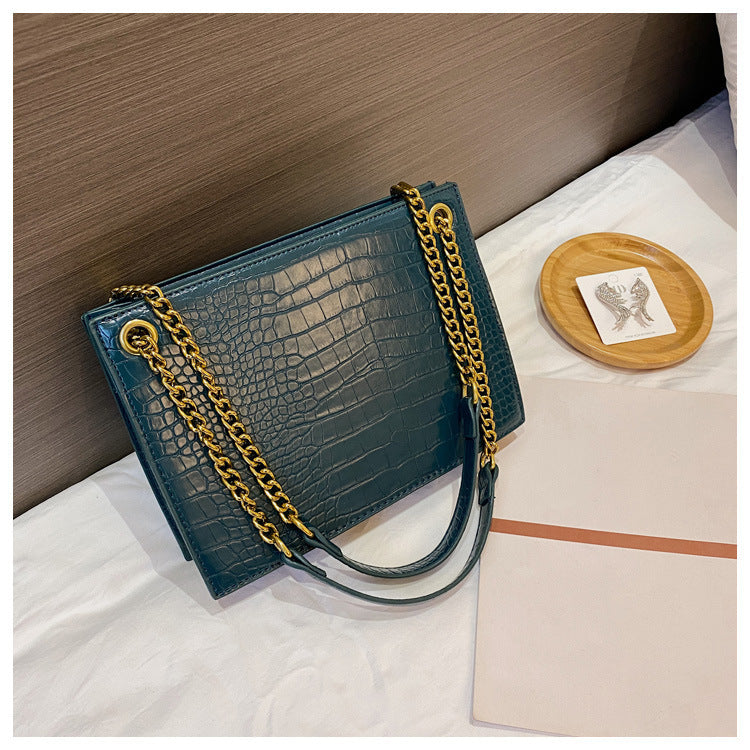 One Shoulder Messenger Bag Women Crocodile Pattern Women's Chain Bag