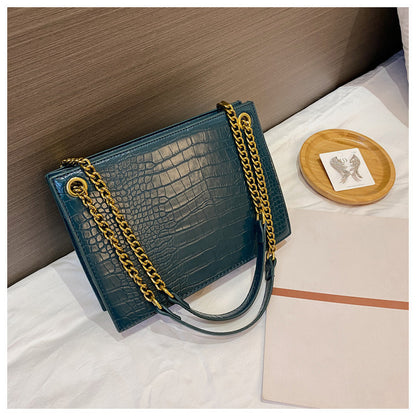 One Shoulder Messenger Bag Women Crocodile Pattern Women's Chain Bag