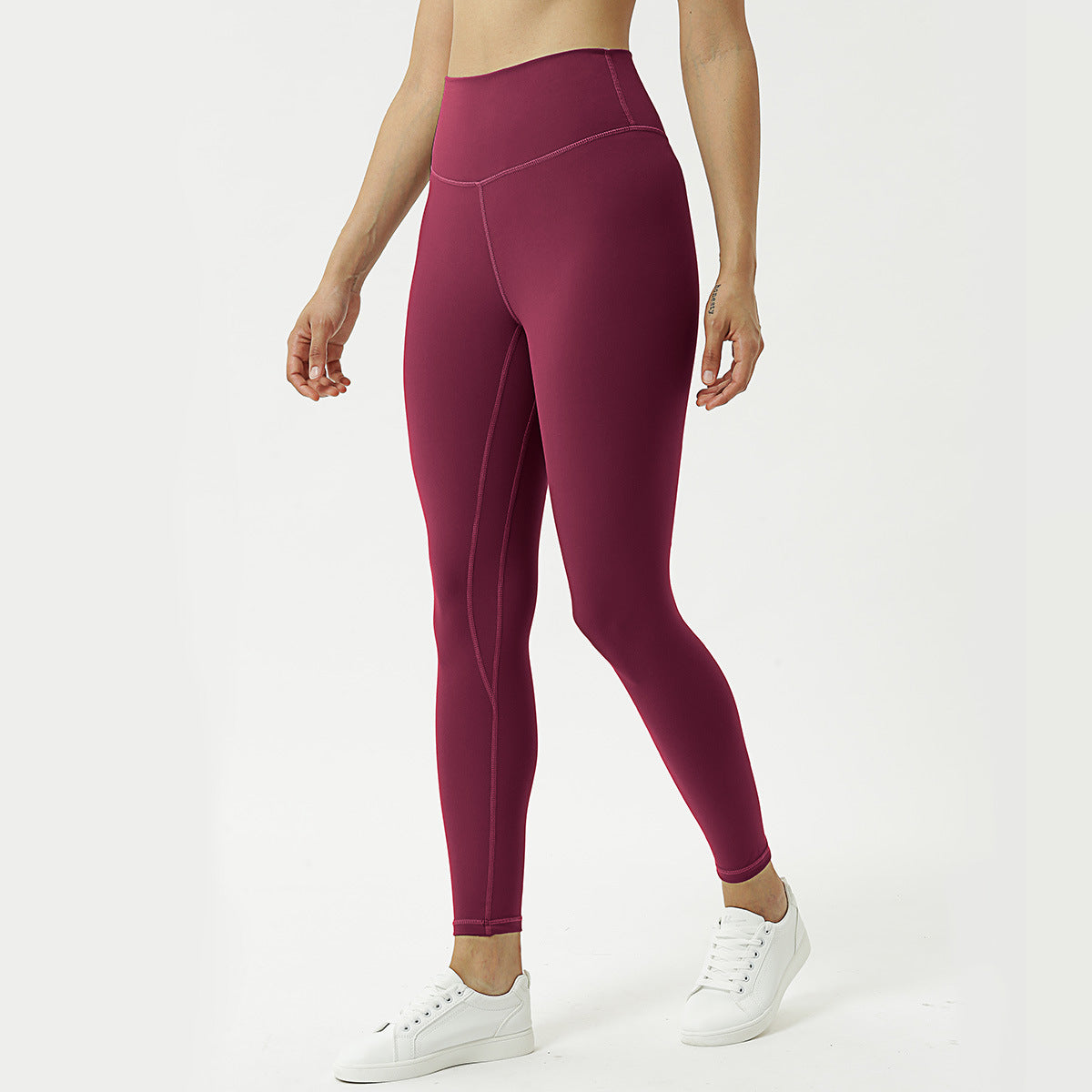 LULU Same Paragraph Yoga Pants Ninth Pants Women High-waisted Hips And Abdomen Tight Fitness Pants