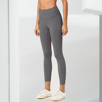 LULU Same Paragraph Yoga Pants Ninth Pants Women High-waisted Hips And Abdomen Tight Fitness Pants
