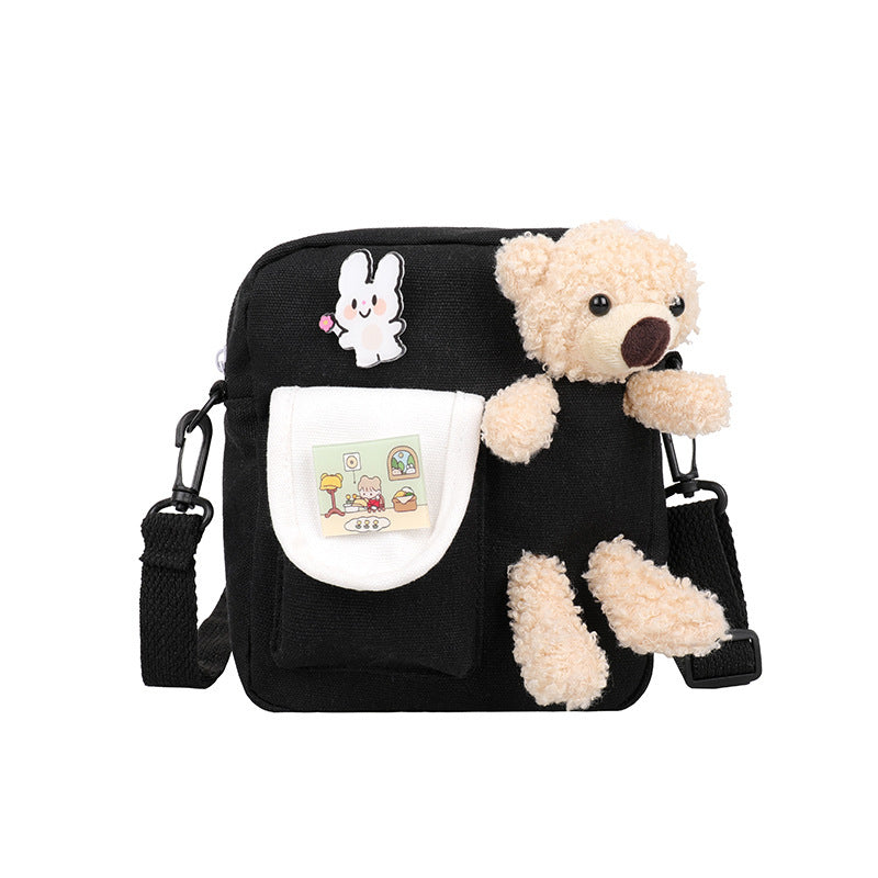 Cute Bear Canvas Bag Women