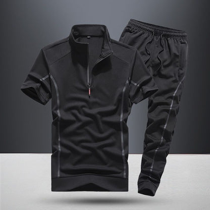 Short Sleeved Set Men's Summer Sportswear Two-piece Set