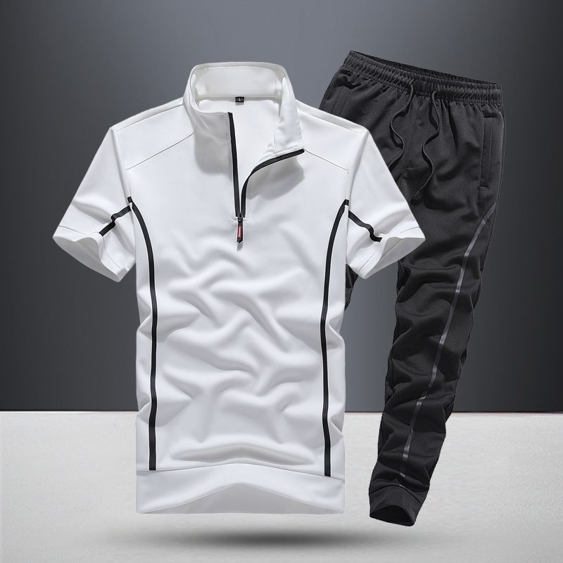 Short Sleeved Set Men's Summer Sportswear Two-piece Set