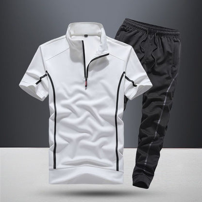 Short Sleeved Set Men's Summer Sportswear Two-piece Set
