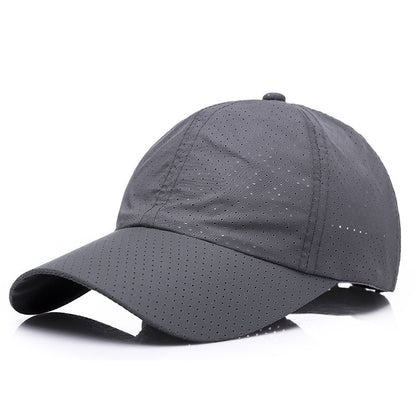Summer Men's And Women's Fashion Korean Baseball Caps New Casual Sunscreen Sunshade Board Punching And Breathable Caps