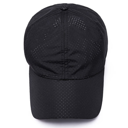 Summer Men's And Women's Fashion Korean Baseball Caps New Casual Sunscreen Sunshade Board Punching And Breathable Caps
