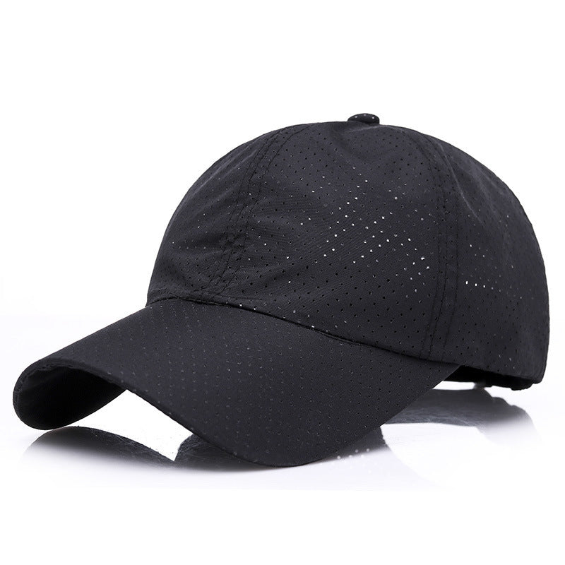 Summer Men's And Women's Fashion Korean Baseball Caps New Casual Sunscreen Sunshade Board Punching And Breathable Caps