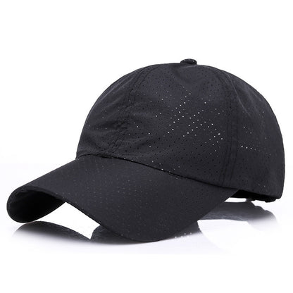 Summer Men's And Women's Fashion Korean Baseball Caps New Casual Sunscreen Sunshade Board Punching And Breathable Caps