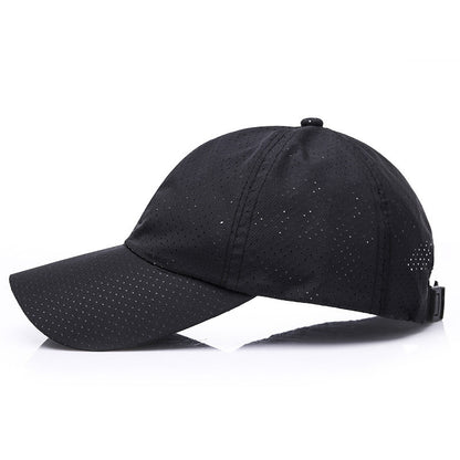 Summer Men's And Women's Fashion Korean Baseball Caps New Casual Sunscreen Sunshade Board Punching And Breathable Caps