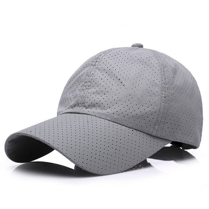 Summer Men's And Women's Fashion Korean Baseball Caps New Casual Sunscreen Sunshade Board Punching And Breathable Caps