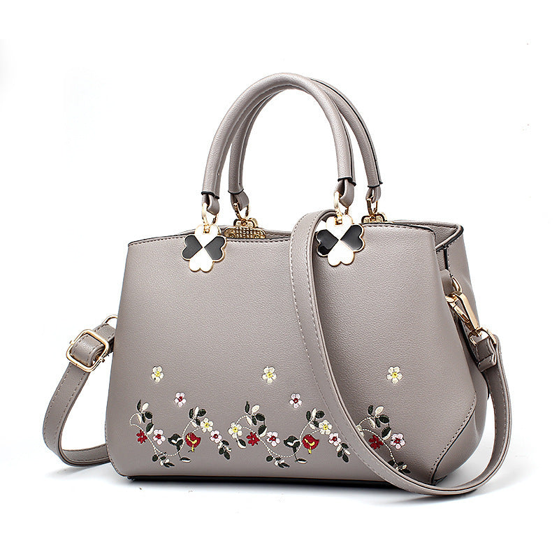 Fashion Embroidered One-shoulder Handbag