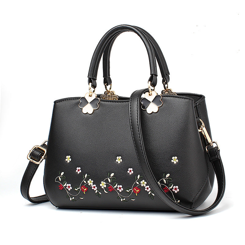 Fashion Embroidered One-shoulder Handbag
