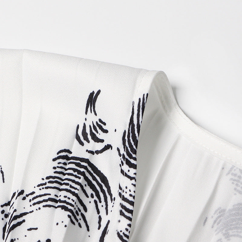 Trumpet Long Sleeves Slimming Mid-Length Blouse Trumpet long sleeves slimming mid-length blouse