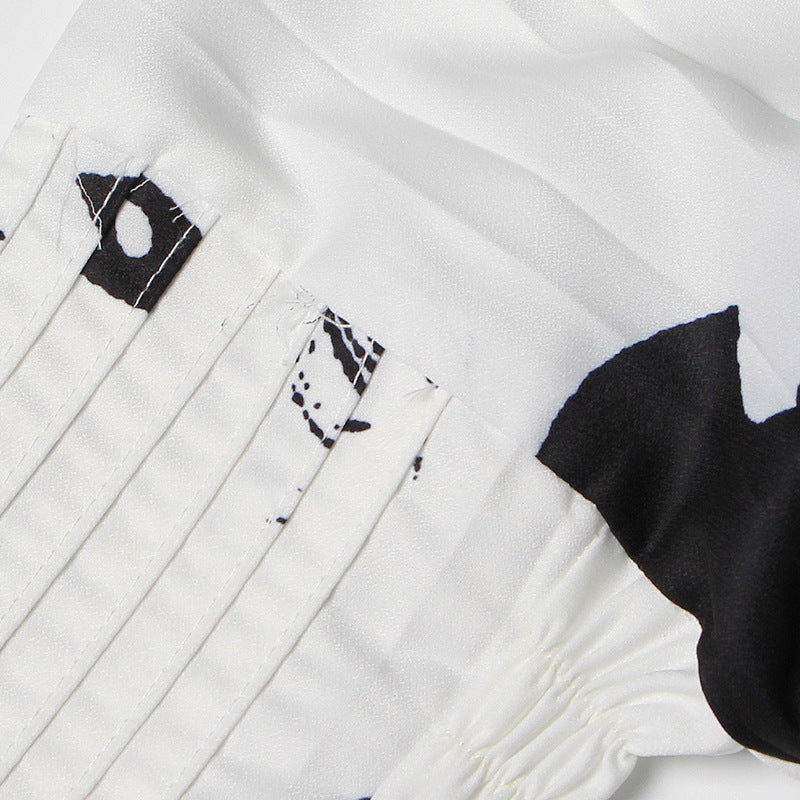 Trumpet Long Sleeves Slimming Mid-Length Blouse Trumpet long sleeves slimming mid-length blouse