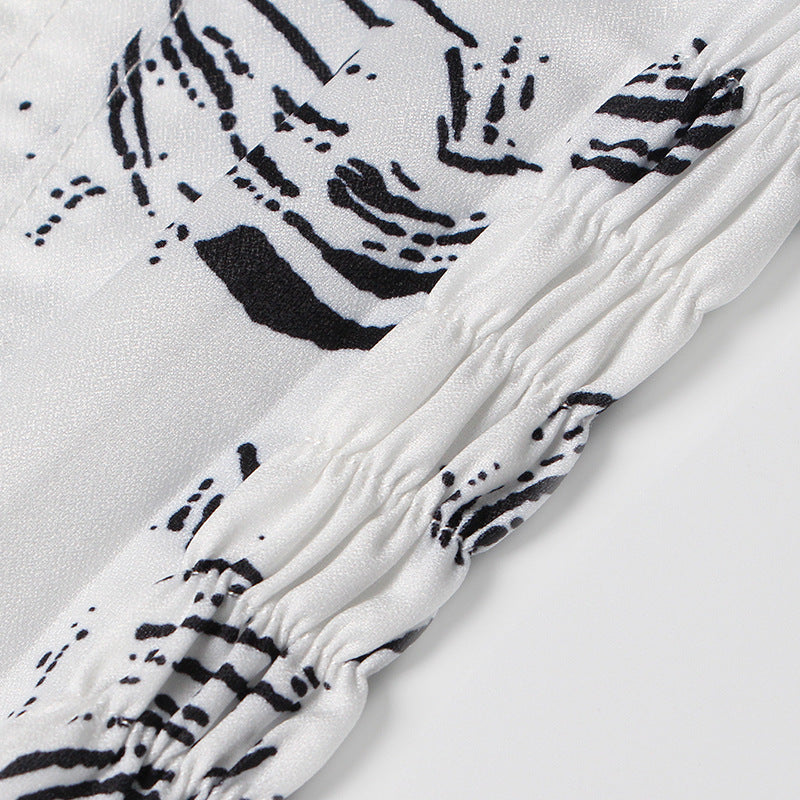 Trumpet Long Sleeves Slimming Mid-Length Blouse Trumpet long sleeves slimming mid-length blouse