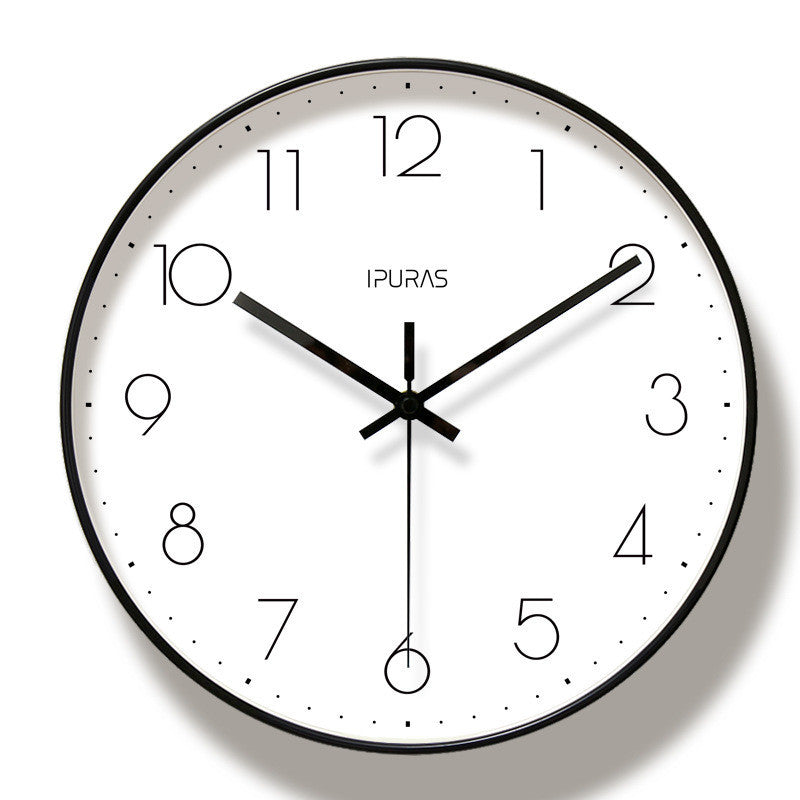 Simple And Stylish Transparent Glass Wall Clock Living Room Bedroom Silent Clock Wall Watch
