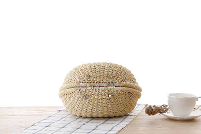 Handmade Rattan Handbag – Summer Beach Purse