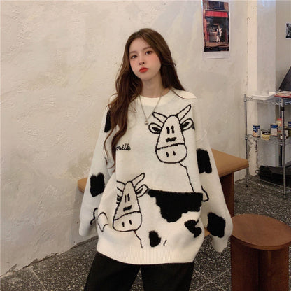 Korean Style Loose Sweater, Lazy Wind, Outer Pullover