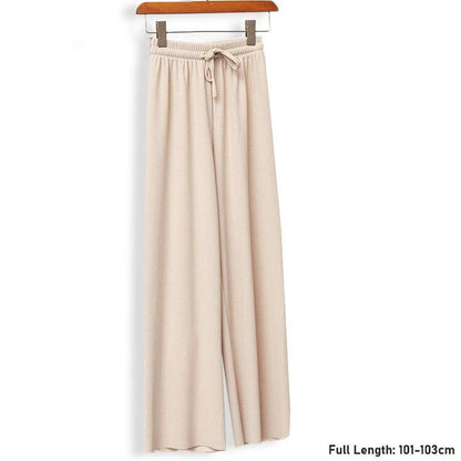 Ice Silk Wide-leg Slimming Casual Pants Women