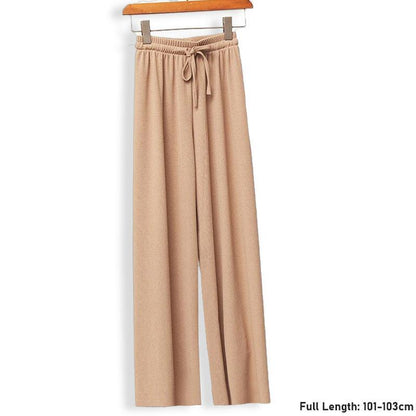 Ice Silk Wide-leg Slimming Casual Pants Women