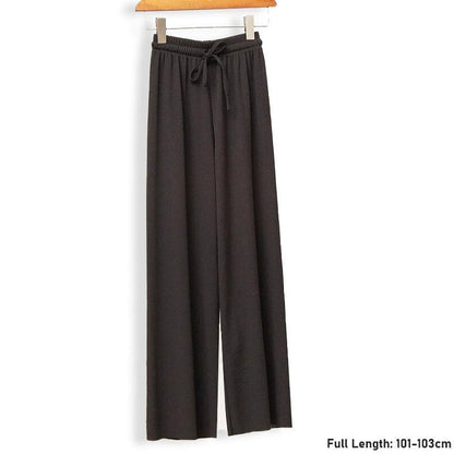 Ice Silk Wide-leg Slimming Casual Pants Women