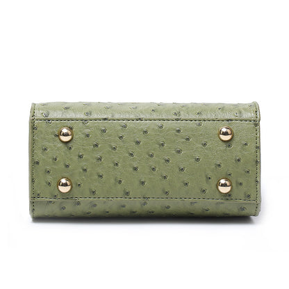 Trapezoid bamboo handbag