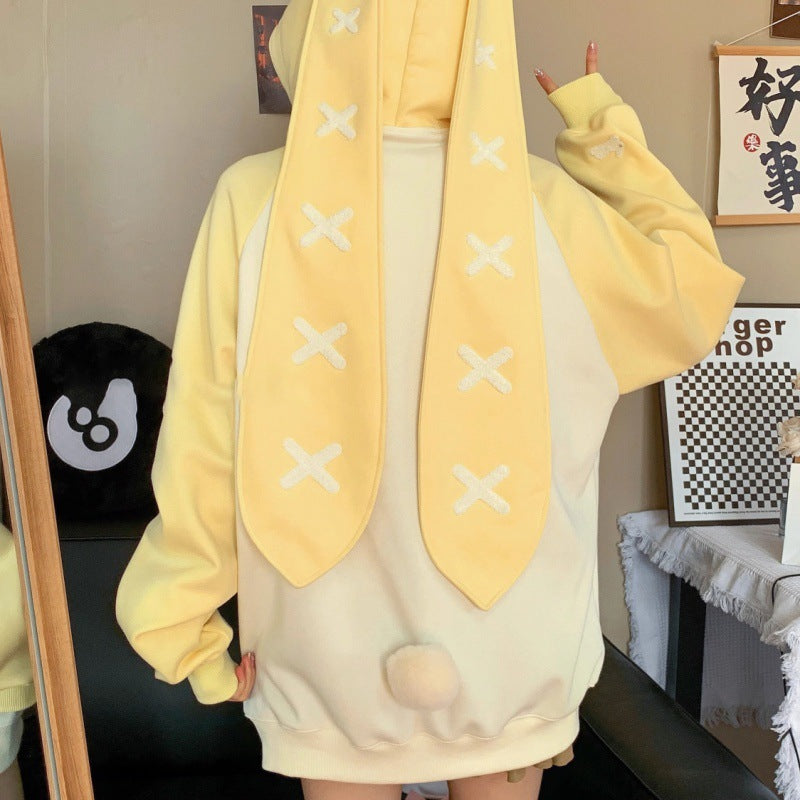 Cute Women's Autumn And Winter Casual All-match Loose Hooded Sweater