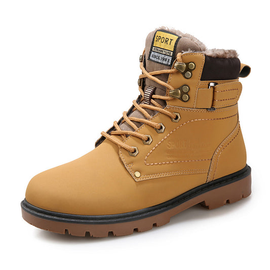 Leather High-Top Boots