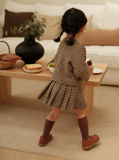 High-end French Children's Clothing Girls' Classic Style Two-piece Suit