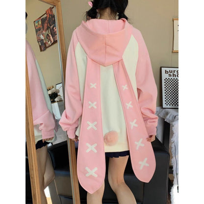 Cute Women's Autumn And Winter Casual All-match Loose Hooded Sweater