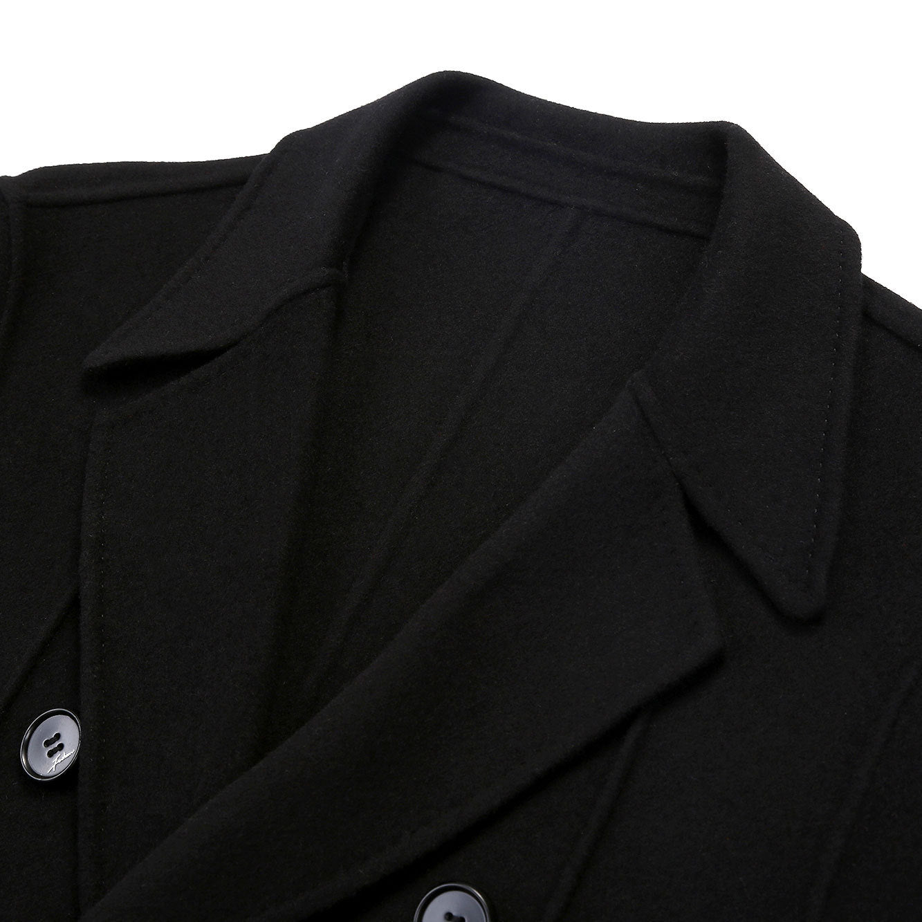 Over-the-knee double-breasted slim-fitting cloth