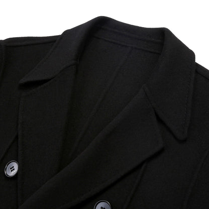 Over-the-knee double-breasted slim-fitting cloth