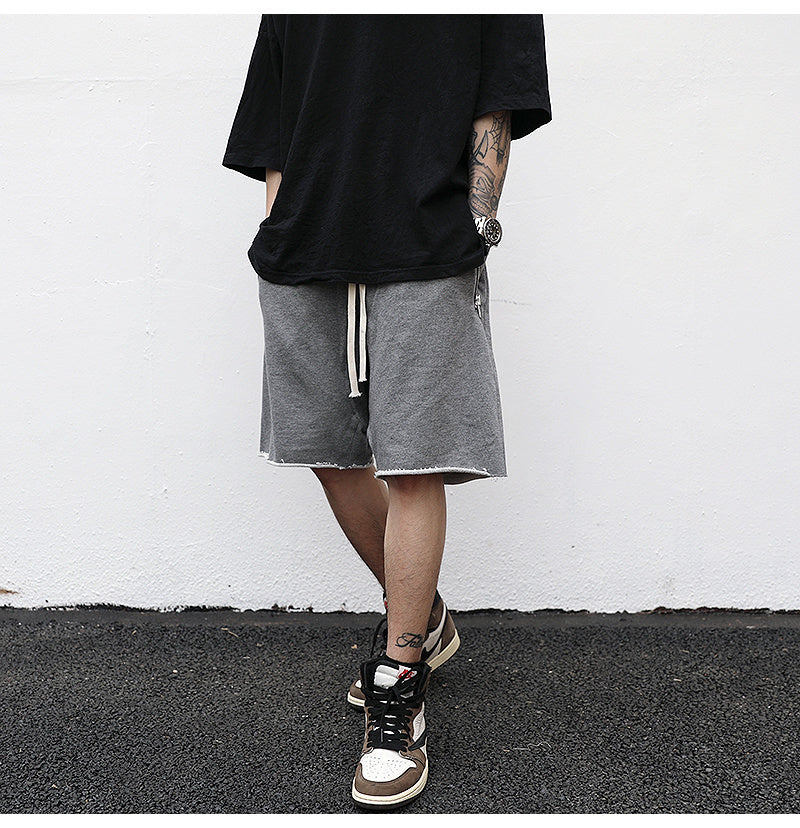 Terry Zippered Shorts