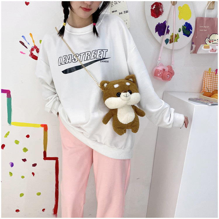 Furry Chain Crossbody Bag For Women