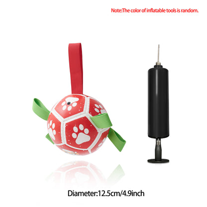 Dog Football Toy | Soccer Ball Inflated Training Toy For Dogs | Outdoor Border Collie Balls For  Dogs