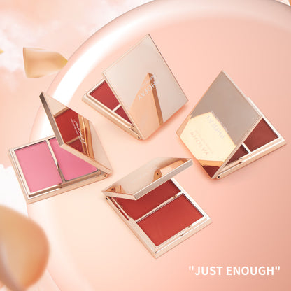 Double-Take Cream & Powder Blush Duo – Long-Lasting Natural Glow for Cheeks