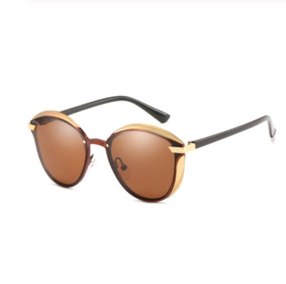 Metal polarized casual glasses
