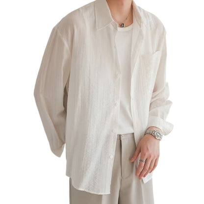 Thin Long Sleeves Shirt Sun Protection Top Breathable And Loose