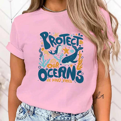 Premium T-shirtHot Protect The Ocean Printed T-Shirts