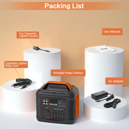 Plug Portable Power Station P302,300W 296Wh Backup Lithium Battery,Solar Generator For Home And Outdoor Emergency Power Supply,Solar Panel Is Not Included