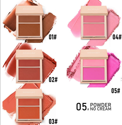 Double-Take Cream & Powder Blush Duo – Long-Lasting Natural Glow for Cheeks