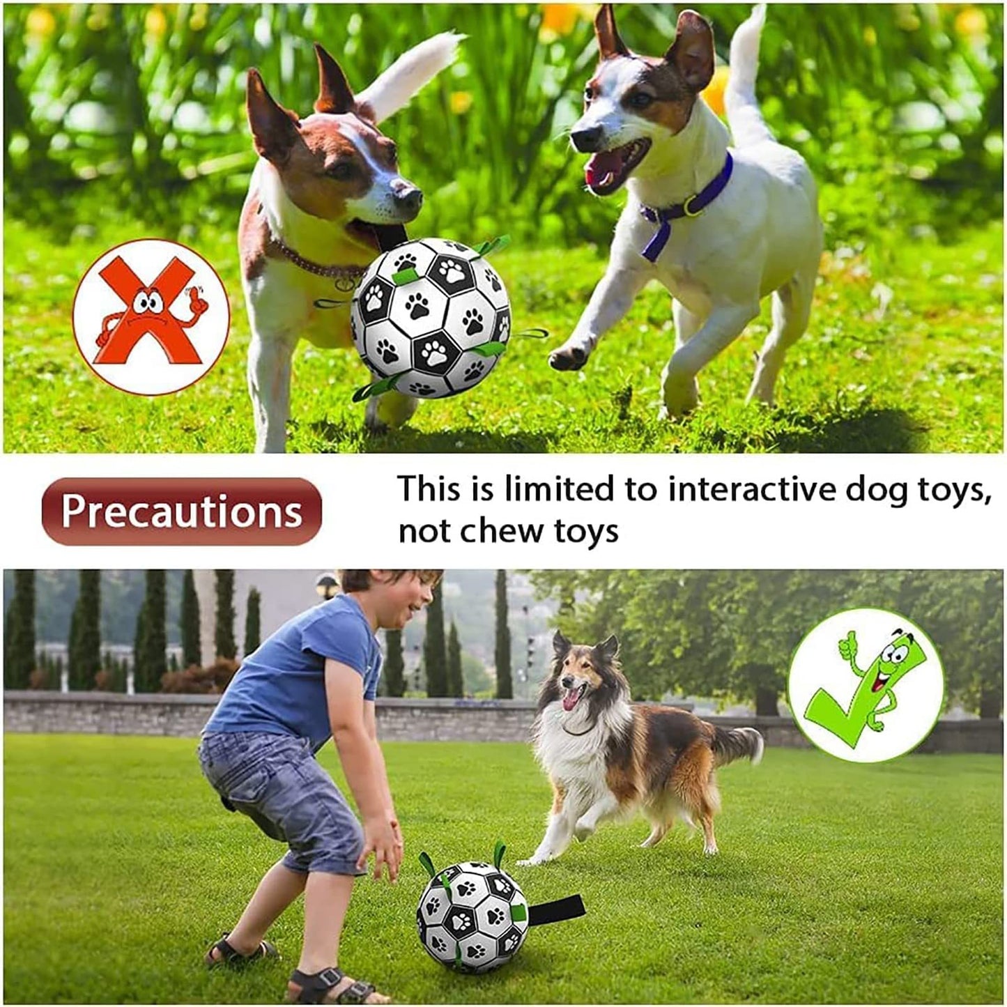 Dog Football Toy | Soccer Ball Inflated Training Toy For Dogs | Outdoor Border Collie Balls For  Dogs