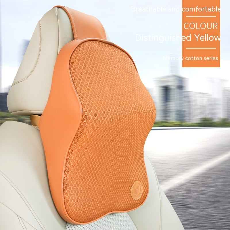 Four Seasons Universal Memory Foam Automotive Headrest Neck Pillow Lumbar Support Pillow