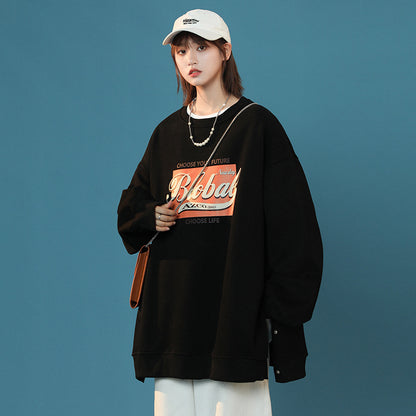 American Street Fried Street High-end Sense Of Oversize Couple Tops